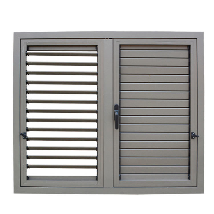 1.0mm-1.4mm Profile Thickness Germany Aluminum Louver Window with Roller Shutter Door