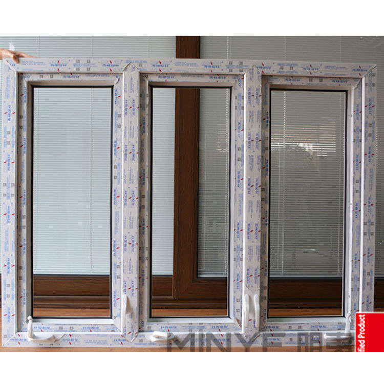 EPDM Rubber Strip and Modern Design UPVC Arched Casement Window for Thailand Market