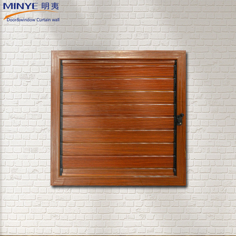 Modern Design Customized Colors Wood Color Aluminum Louvers for Home