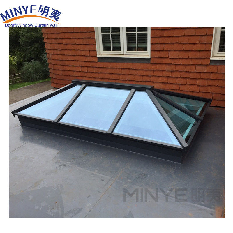Roof Window Shade Hung Open POWDER COATED Aluminum Roof Skylight with 5MM 9A 5MM Glass
