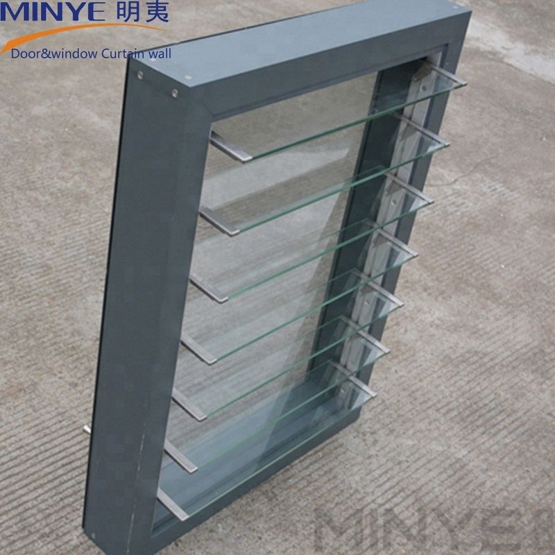 Customized Colors French Design Automatic Glass Window Jalousie with Germany Hardware