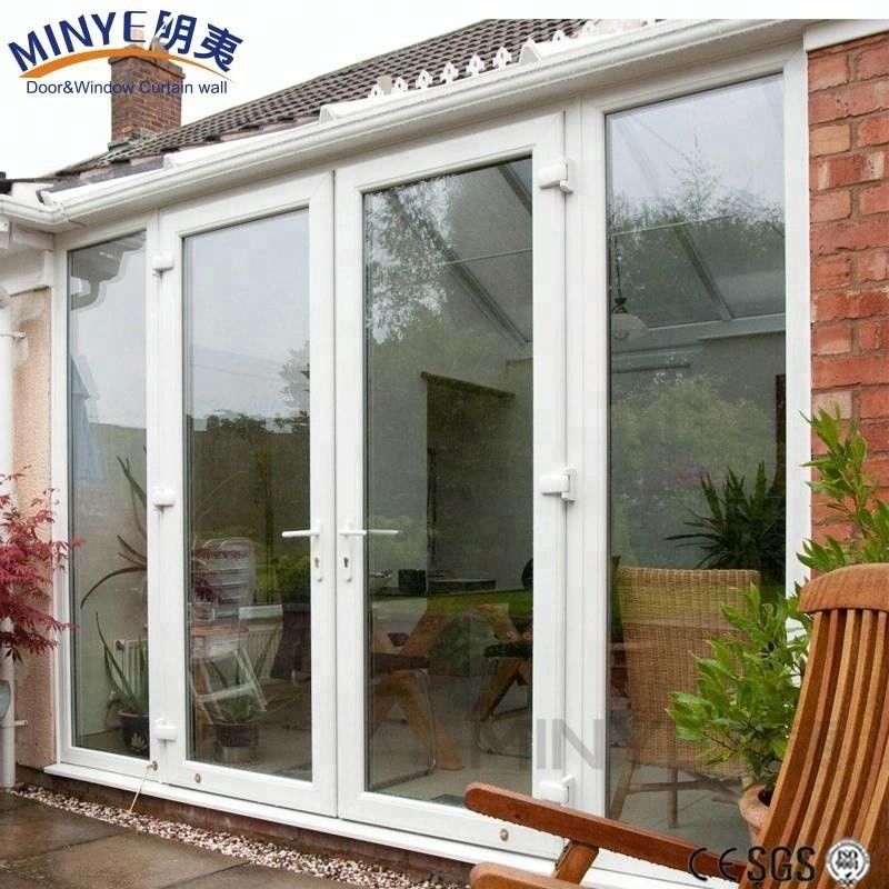Kerala House Main Door Design Vinyl Frame UPVC Door with Glass and Waterproof Feature