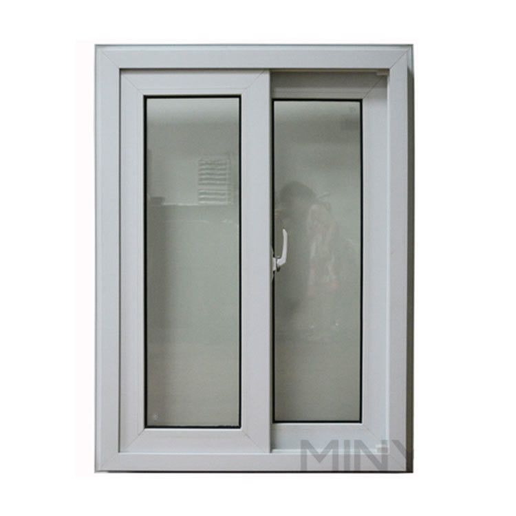 Commercial Position Customized Colors Sliding UPVC Window With Fiberglass Mash System