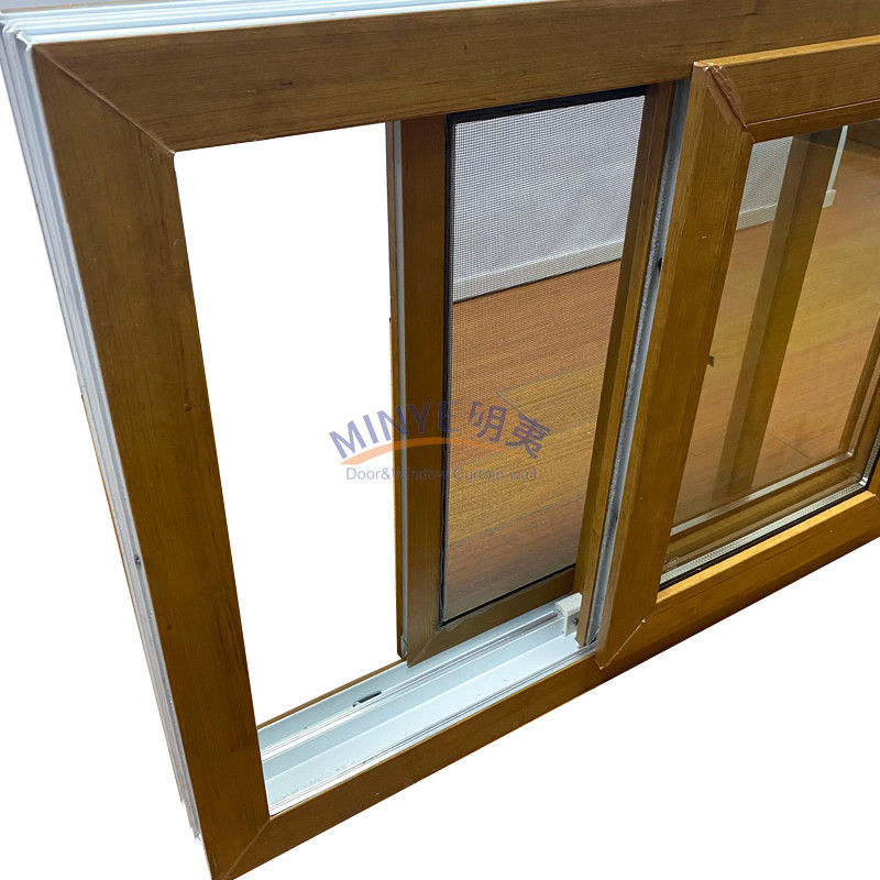 Affordable Wood Grain Vinyl Window with 2.5mm Profile Thickness and German Hardware