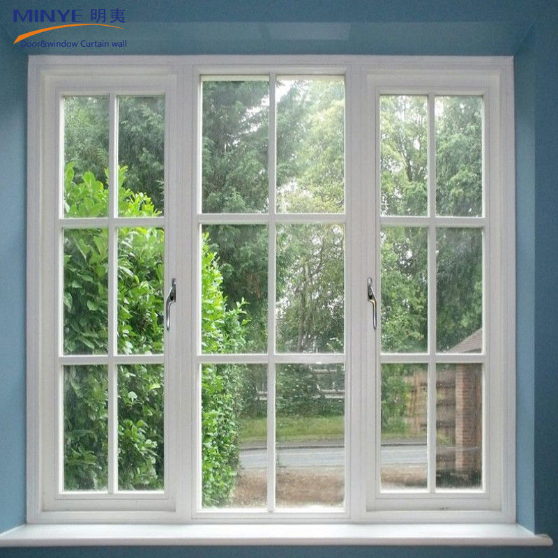 Double Glass Customized Size Upvc/Pvc Casement Window for Warmth and Sound Insulation