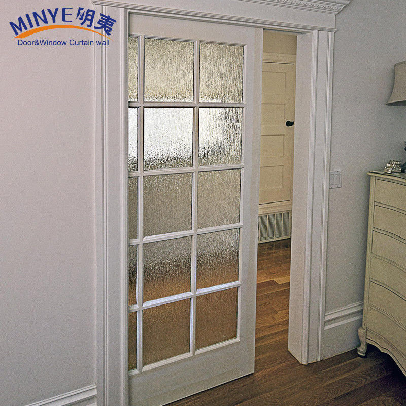 Low-E Tempered Glass Sliding Door with Grid for Customized Sizes and Superior Sealing