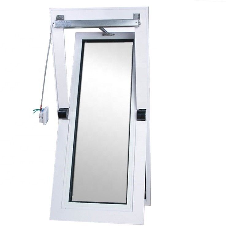 Decorative Aluminum Alloy Tempered Glass Center Pivot Casement Tilt and Turn Window