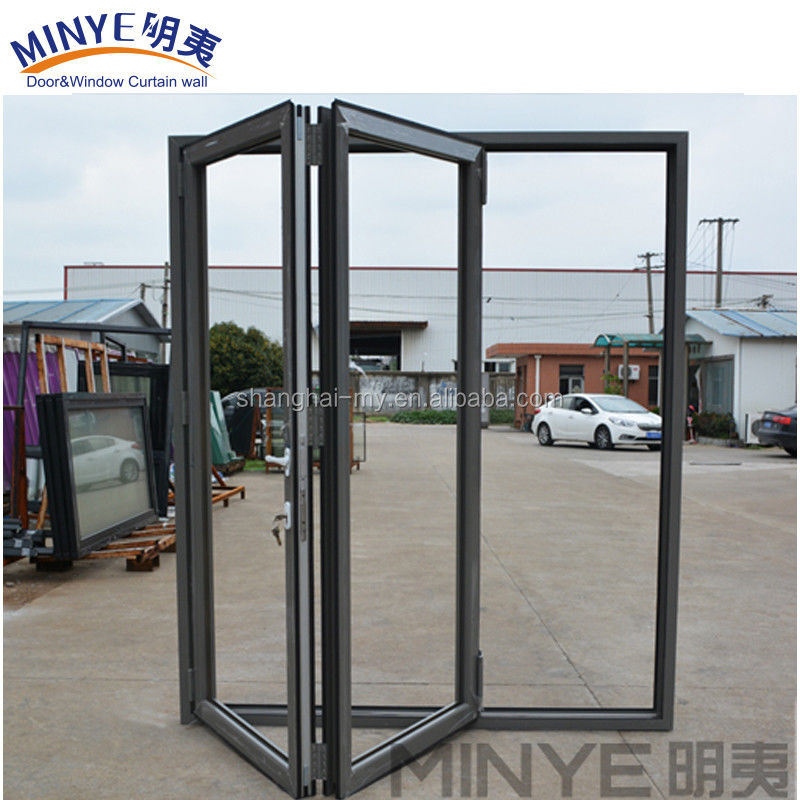 Modern Design Style Customized Size Iron Grill Window Door Designs/Glass Folding Door