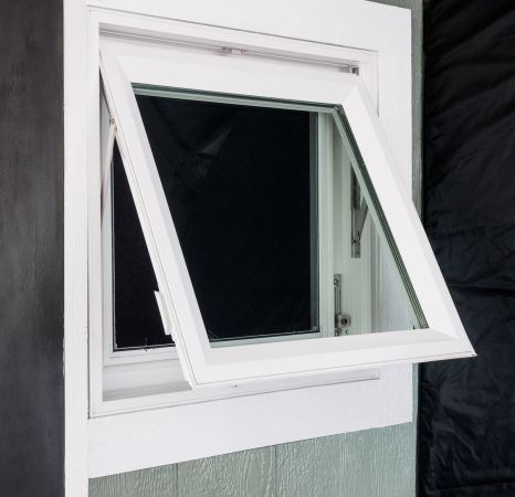 Water Penetration Rate 250 Pa Top Hung Window Design for Toilet or Bathroom