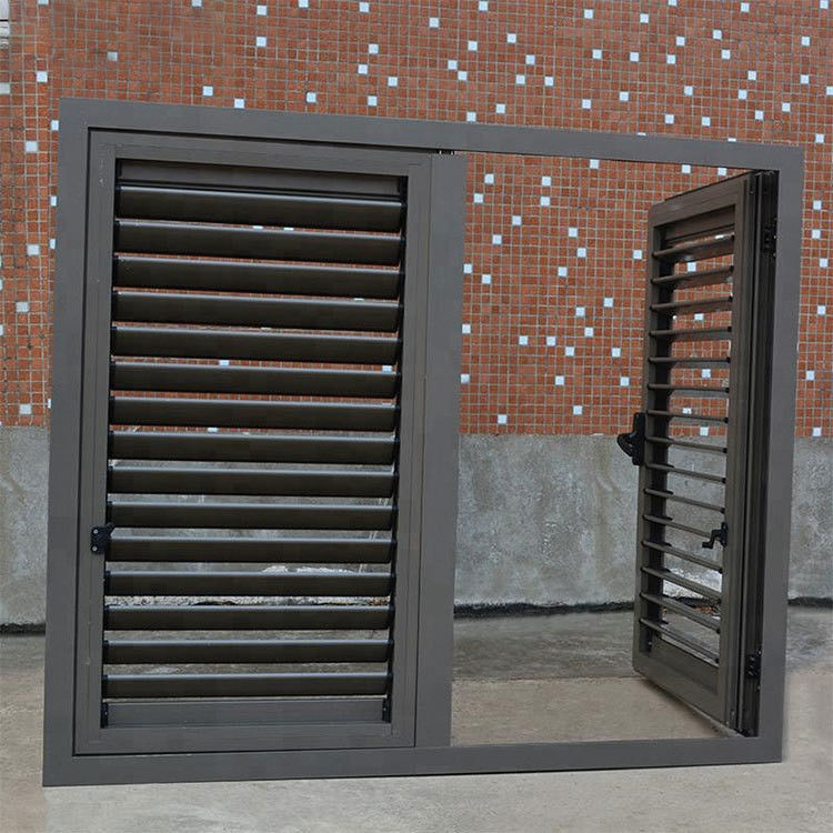 Hospital Sound Insulation Horizontal Aluminum Alloy Movable Louver Shutter Any Color