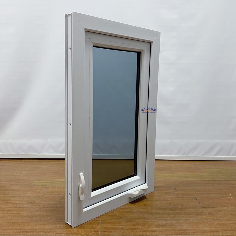 Plastic Frame Double Pane Window Upvc Casement Window for America Residential Market