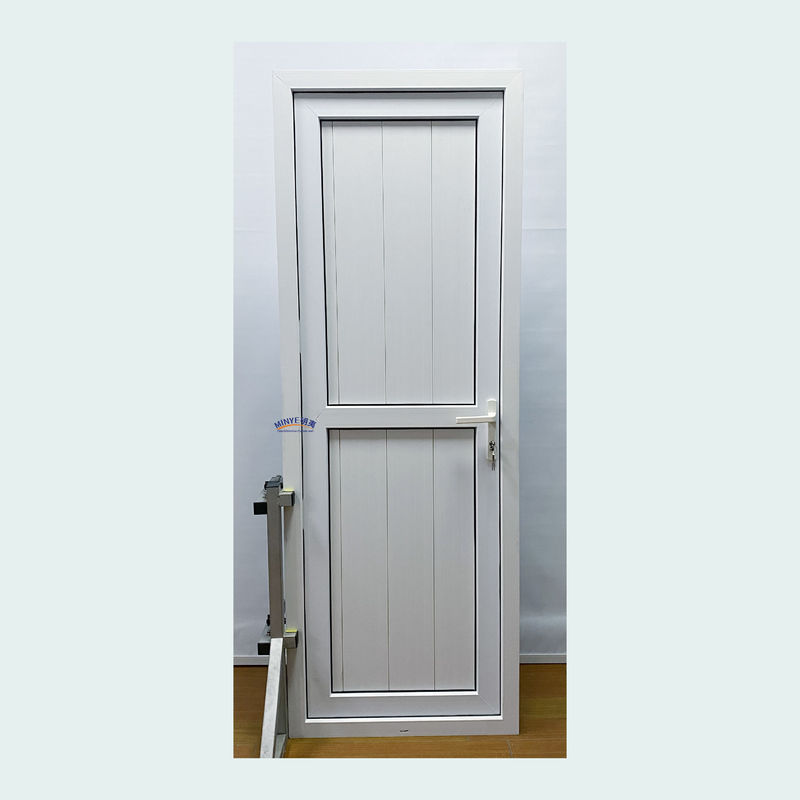 Double Tempered Glass French Style UPVC Vertical Hinged Door for PVC Gusset Door Exporter