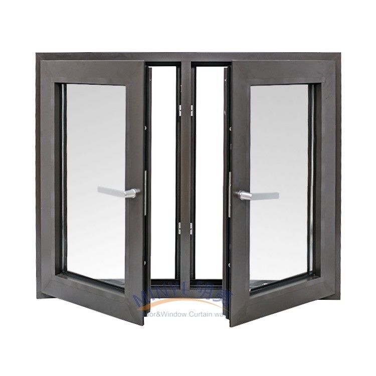 Aluminum Extrusion House Window Plans for Casement Windows White Profile Color to Meet
