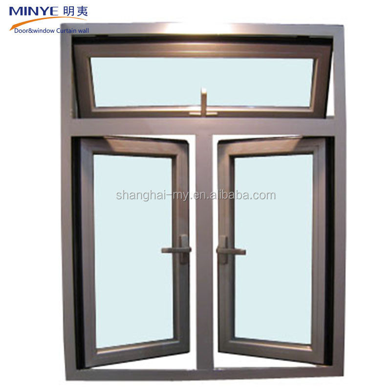 High Aluminum Floor to Ceiling Window with Nylon Screen and 3.0mm Profile Thickness