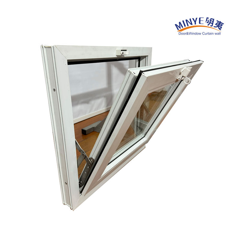 Double Tempered Glass UPVC Tilt Window in Mordern Style for Australia Plastic Frame