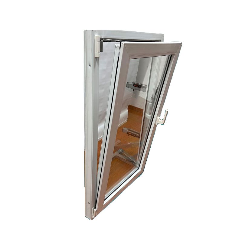 Kin Long Chinese Top Hardware PVC Tilt and Turn Window with Double Tempered Glass