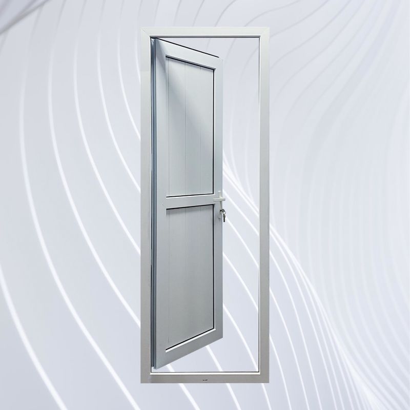 EPDM Rubber Strip Surface Finished UPVC Vertical Hinged Door for PVC Gusset Door