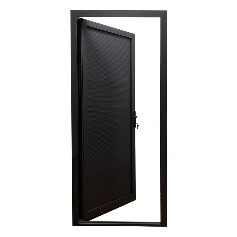 Waterproof Customized Size Aluminium Swing Open Casement Door with Double Glass Panels