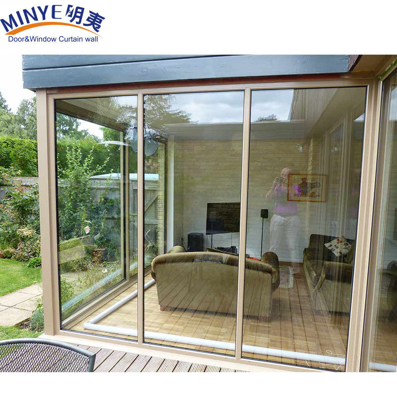Front House Bedroom Design Big Fixed Window with Aluminum Alloy Frame and Glass Panels