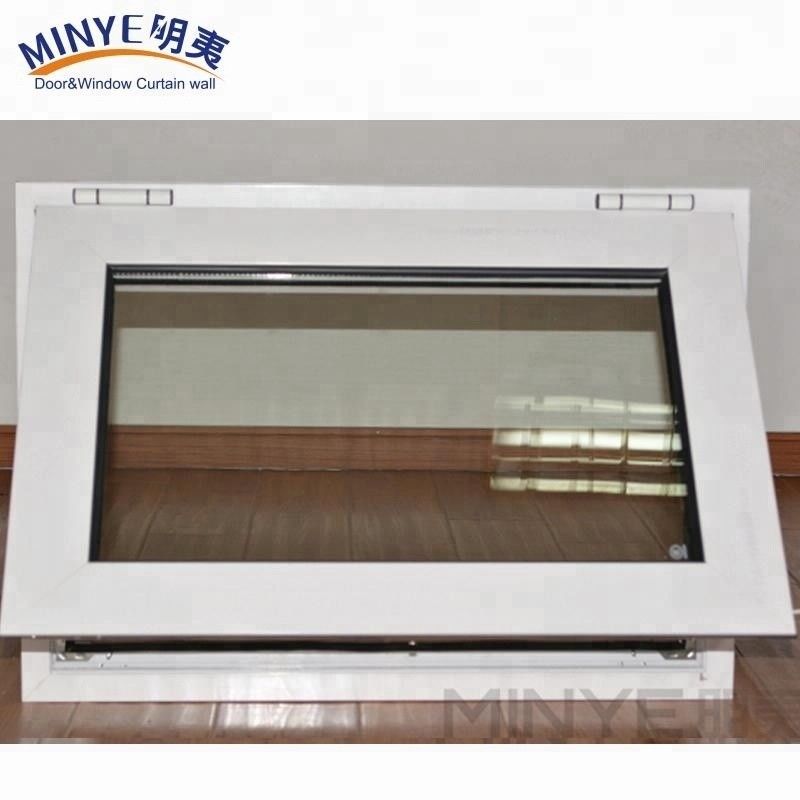 Swing Open Normal PVC Profile Color Customization UPVC/PVC Horizontally Pivoted Single Hung Windows