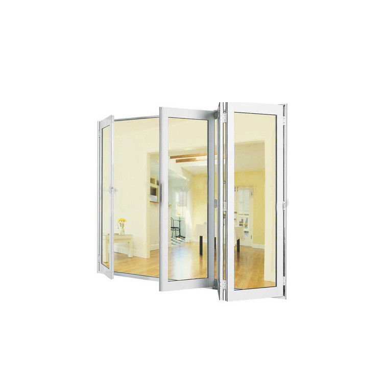 Aluminum Profile Glass Folding Sliding Door in Finished Surface for Customized Size