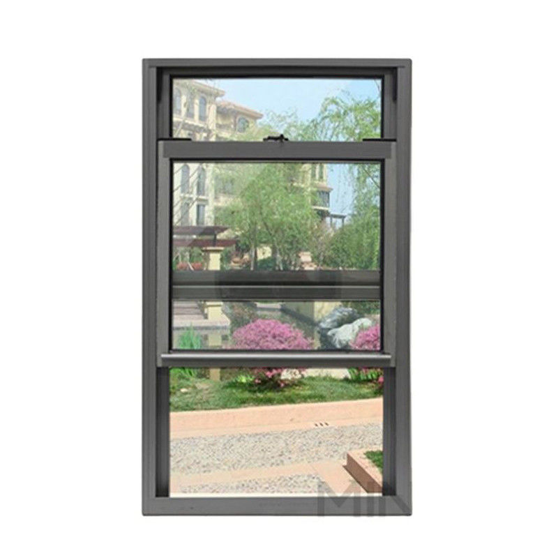 Single Hung Aluminum Window with 5mm 9A 5mm Glass Spec and 1.4mm Profile Thickness