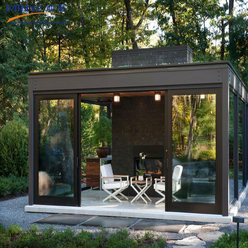Aluminum Frame Sliding Door System for Large Interior Glass Door Entryways Closet
