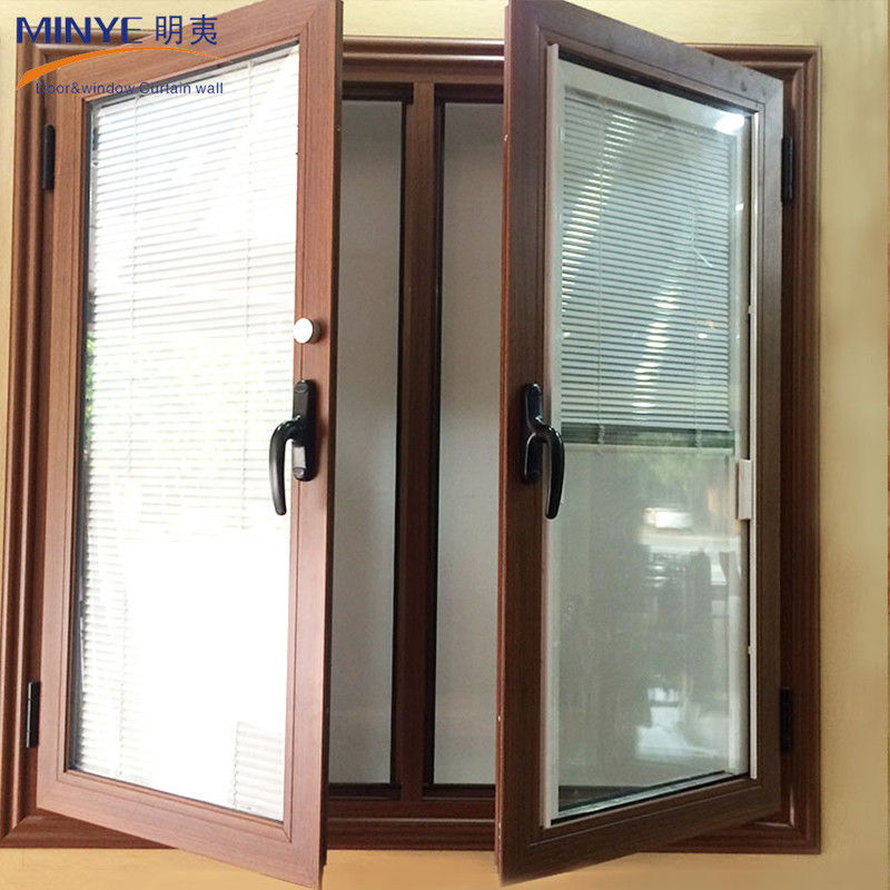 Iron Window Grill Design for Double Glazed Casement Window in Horizontal Pattern
