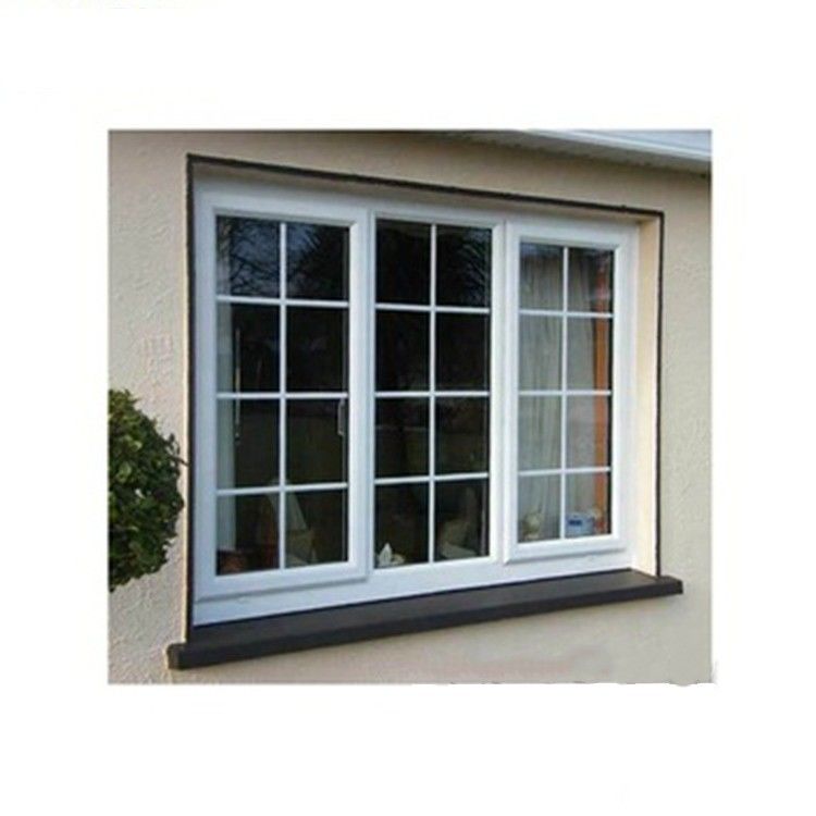 Customized Colors Open Style Wood Color Aluminum Window Grills Design for Sliding Style