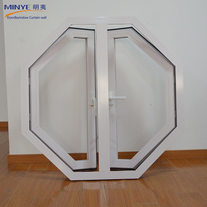 Aluminum Alloy Frame Octagon Shape Casement French Window for Sophisticated Living