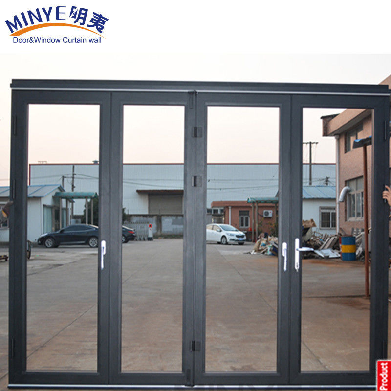 Sound Insulated Lowes Entry Modern Sliding Glass Interior Folding Door for Farmhouses