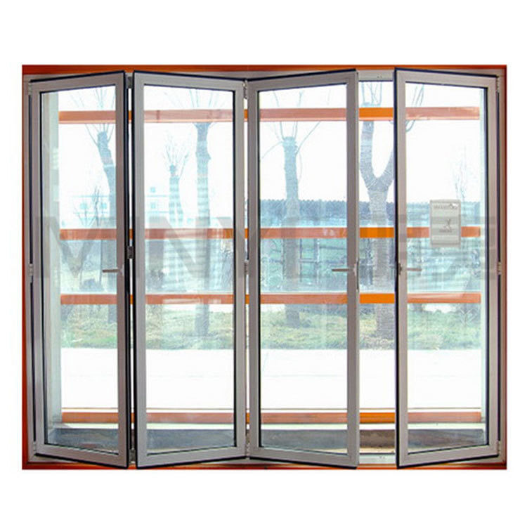 America Sealing Silicon Aluminum YKK Folding Doors for Long-Lasting Performance