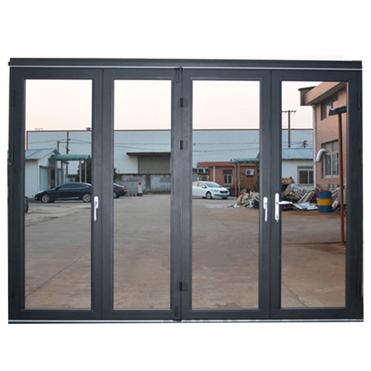 Germany Technoform Insulation Strip Finished Modern Ethiopia Exterior Aluminum Folding Glass Door