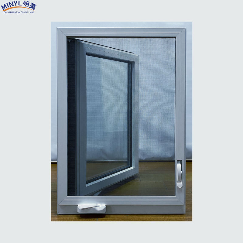 Black and White Modern Window Grill Design American Casement Window with 1.4mm Profile