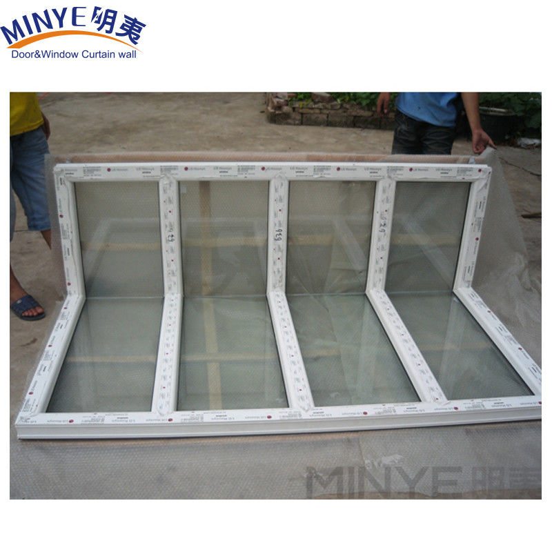 Seamless Corner Windows with UPVC Frame 90 Degree Reinforced Aluminium/PVC Window