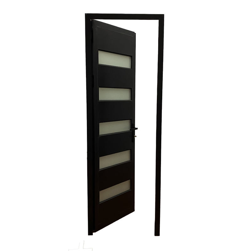 Customized Size Aluminium Toilet Casement Door for Thermal Insulation in Bathroom