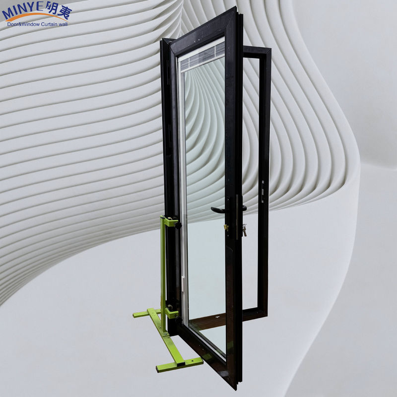 Customized Size Aluminum Front Entry French Casement Doors for House Interior Glass