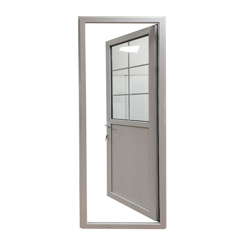 Customized Size Hiseng Modern House Weatherproof Exterior Pvc Casement Door upvc door