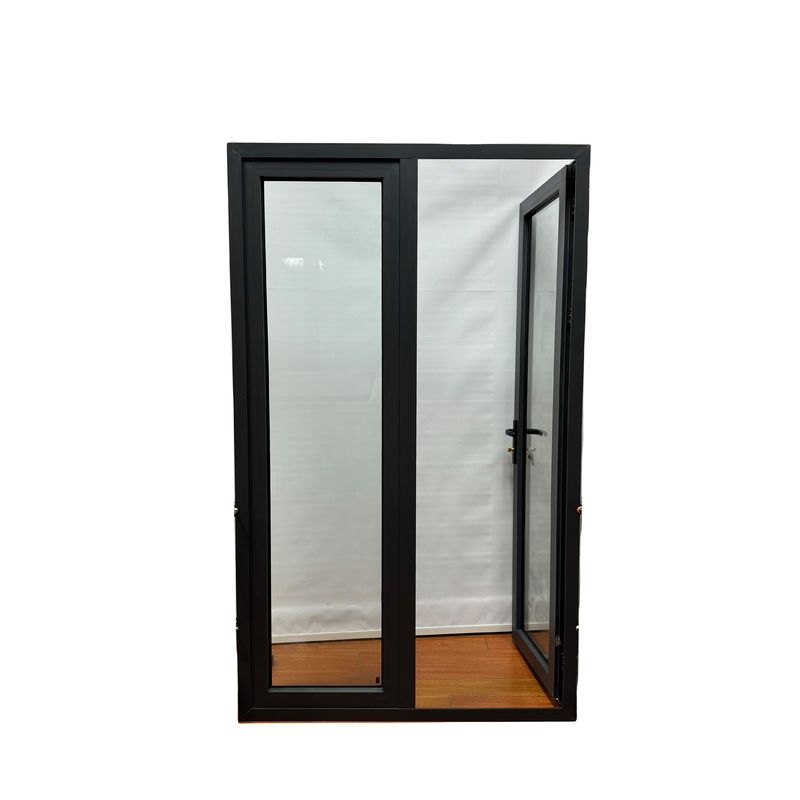 Customized Color Aluminum Alloy Casement Door Strong Wind Resistance and Heat Insulation