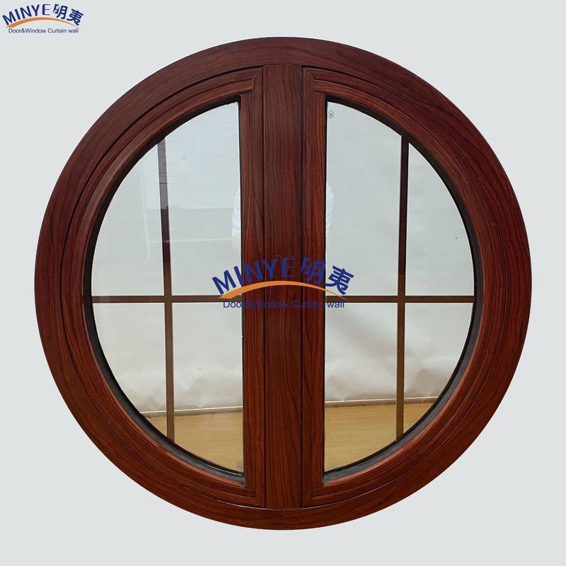 Modern Design Thermal Break Aluminum Round Casement Window with Customized Colors and Good Sealing