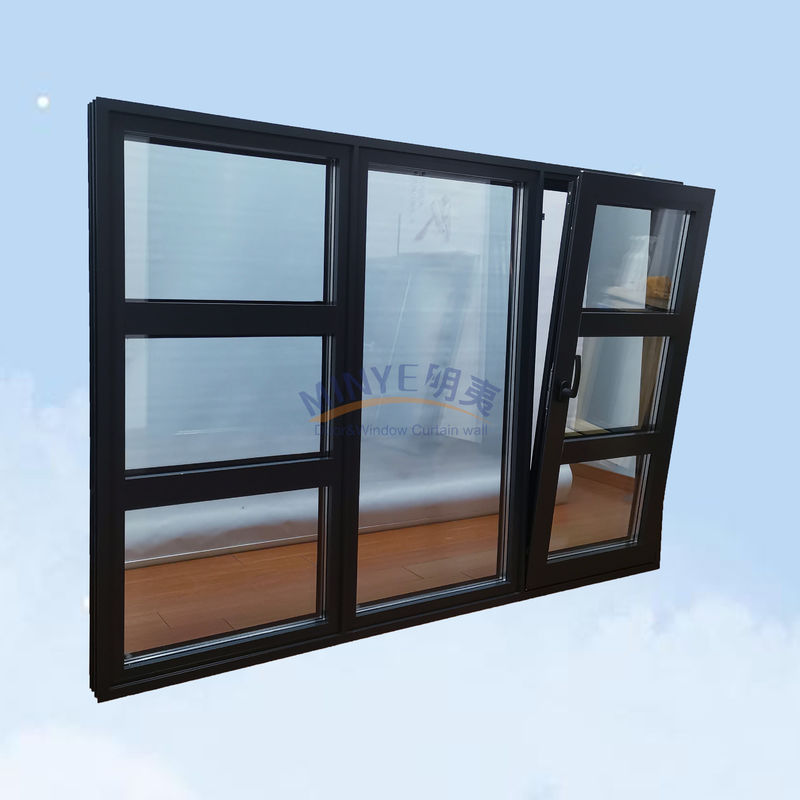 Hardware Chinese Top Aluminum Tilt Turn Window with Customized Colors and Modern Design