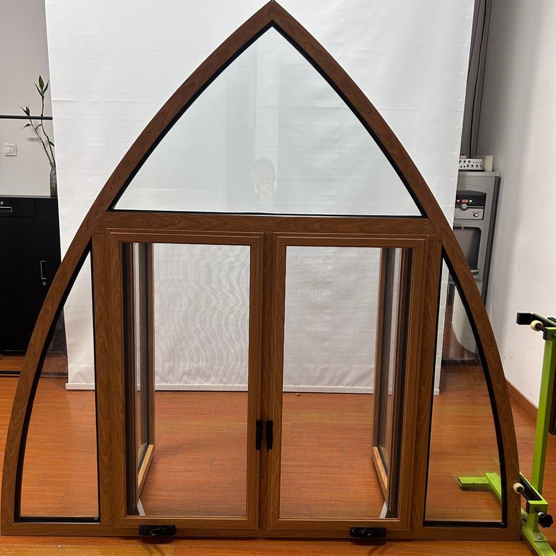 Good Sealing Europe Style Casement Window with Heat Insulation and Customized Size